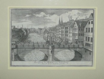 Widok na most w Norymberdze, XVIII w.